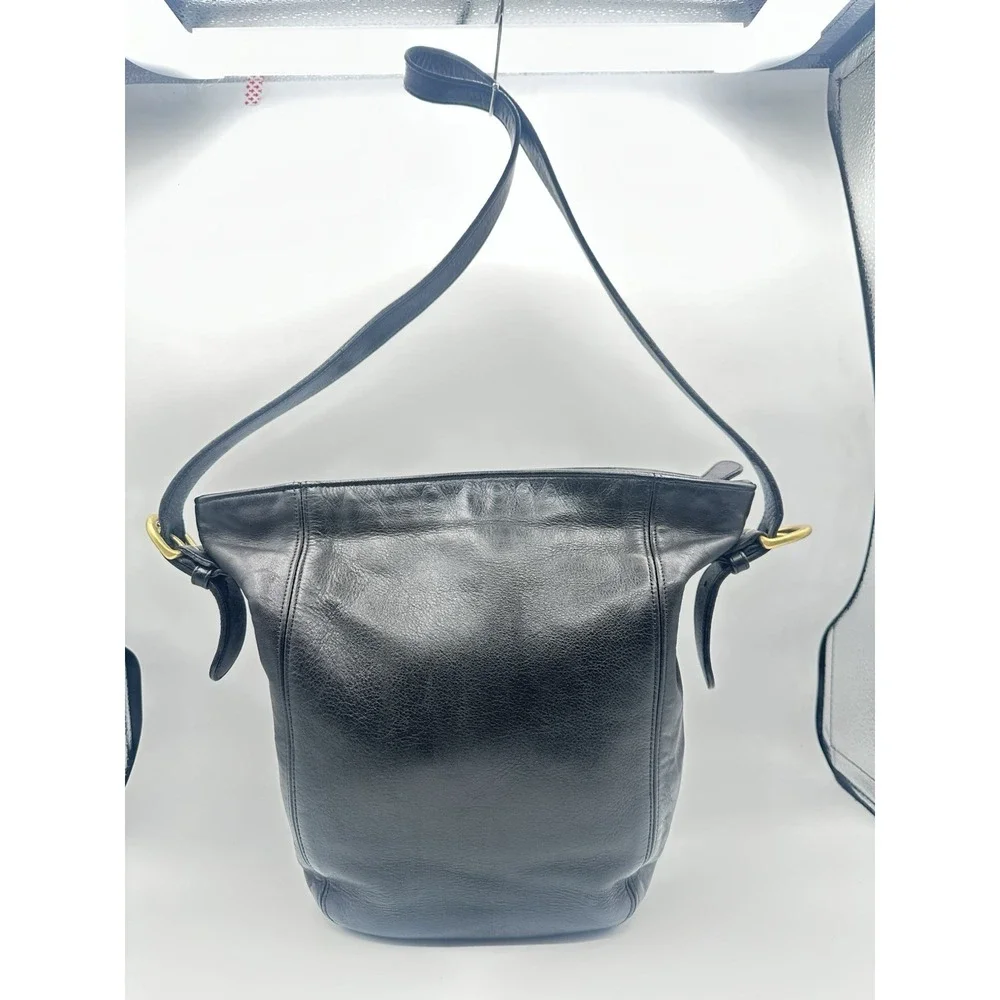 Vintage Coach Monterey Hobo Bag 0343-210 Black Leather Shoulder Purse USA